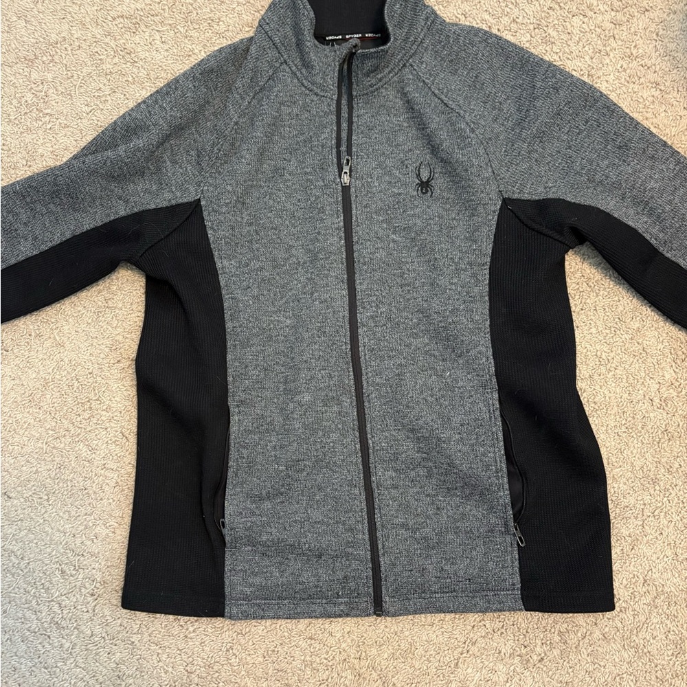 Spyder Black Jacket with Logo